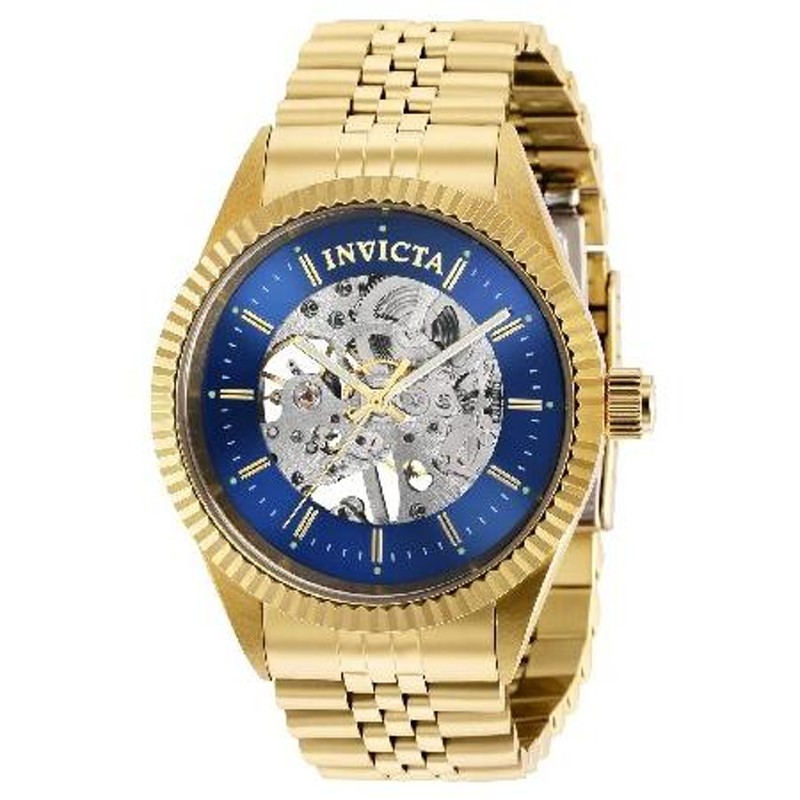 Invicta Specialty Hand Wind Blue Skeleton Dial Men's Watch 36443