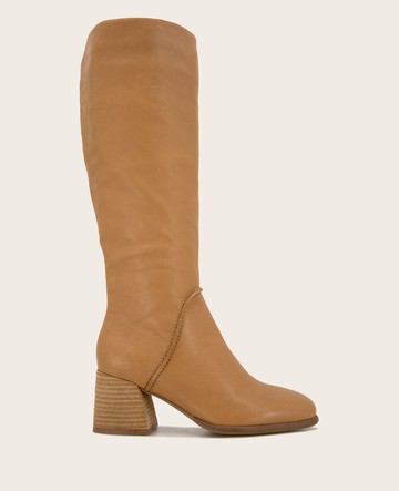 Gentle Souls | Sacha Leather Tall Boot in Beige, Size: 6.5 by Kenneth Cole