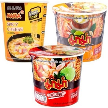 「7/7到免運」 泰國 Mama冬陰功杯麵42g 杯麵已經夠貼心 還付叉子🖐 酸辣口感 絕配 泡麵