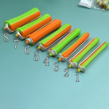 🚀免運🚚臺灣出貨🚚經典雙色冷燙槓髮廊燙髮老式帶皮筋槓子紋理羊毛卷發美髮店工具