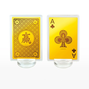 Jcode Jcode金飾 贏家黃金撲克牌-梅花A