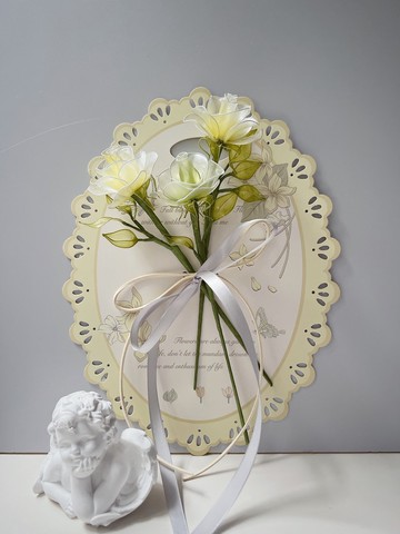 愛全奉全 樹脂玫瑰花飾 黃