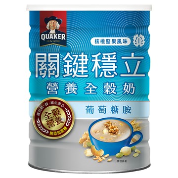QUAKER 桂格 關鍵穩立全穀奶 核桃堅果  600g  1罐
