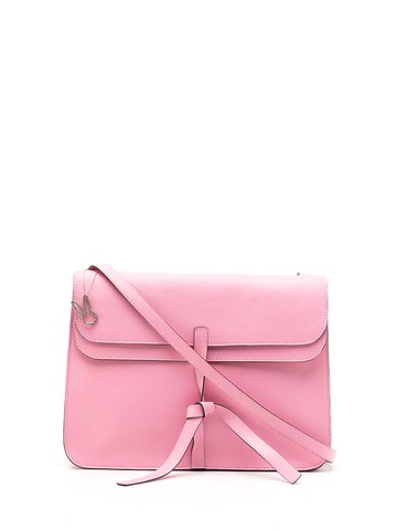 Gloria Coelho - large leather shoulder bag - women - Leather - One Size - Pink