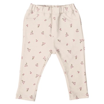 akachan honpo - 10分長經典褲-毛圈內裡 一般合身款-象牙白色