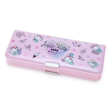 【震撼精品百貨】Hello Kitty 凱蒂貓 日本Sanrio三麗鷗 KITTY 雙面硬盒鉛筆盒-音樂*14382 震撼日式精品百貨