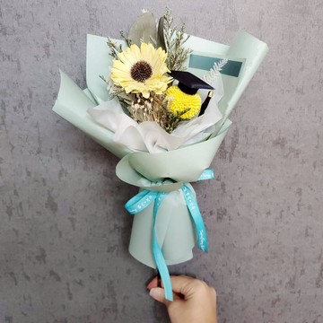 乒乓菊乾燥小花束 童趣系列 永生花 乾燥花 不凋花 保鮮花 禮物 畢業花束 祝賀 節慶 餐敘 感謝 台灣樂天市場 Line購物
