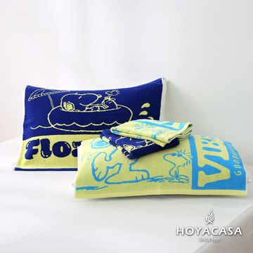 HOYACASA x 史努比聯名系列 純棉枕巾｜多款任選｜二入組