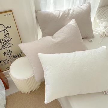 種豆得云枕 蓬松柔軟天然大豆纖維枕頭枕芯中高枕柔軟絎縫單人1只