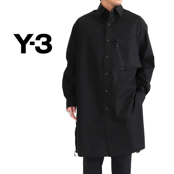 Y-3ロングコート スタッフコート-