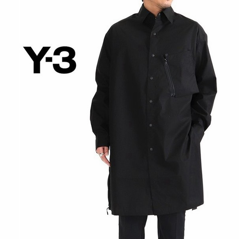 Y 3 ワイスリー テック オーバーサイズ ロングシャツコート Dy7336 長袖シャツ メンズ 通販 Lineポイント最大0 5 Get Lineショッピング