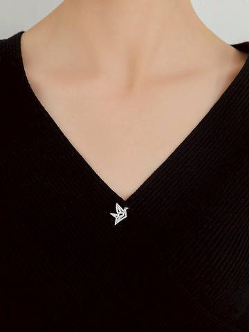 千紙鶴胸針高檔女安全別針固定衣服配飾防走光扣領口裝飾扣針領針