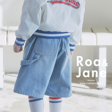 韓國專櫃 RoanJane 淺藍牛仔口袋五分短褲
