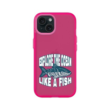 iPhone 15 Clear 粉漾桃 - KID - K一隻魚