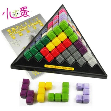 小乖蛋益智玩具智能金字塔智慧立體積木堆搭拼搭智力桌面游戲歐歐歐歐流行館