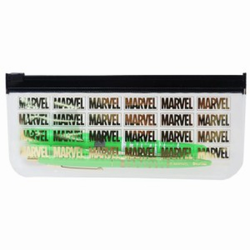 Marvel Bicペンセット クリアポーチ付き 黒 ボールペン マーカー グリーン マーベル 文房具 キャラクター グッズ メール便可 通販 Lineポイント最大1 0 Get Lineショッピング