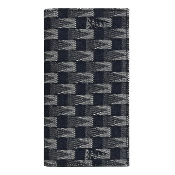 BALLY 6306714 PNT 新款幾何LOGO緹花對開長夾.午夜藍