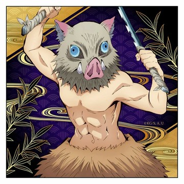 期間限定 鬼滅之刃 超細纖維毛巾 手巾 嘴平伊之助  | 鬼滅之刃  嘴平伊之助 超細纖維毛巾 手巾 周邊 掛畫 鬼殺隊 | 日本必買 | 日本樂天熱銷