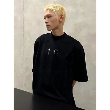 (免運)TC THUG CLUB™小眾潮牌設計感美式夏季純棉寬松男士短袖T恤