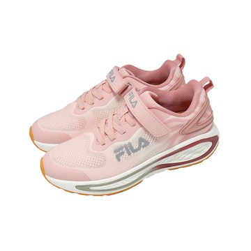 [ACS] Fila 慢跑鞋 J410A 中大童鞋 粉紅 灰 魔鬼氈 緩震 斐樂  3J410A558
