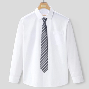 8cm灰色條紋拉鏈領帶男士商務正裝懶人免打易拉 職業工裝配飾禮盒