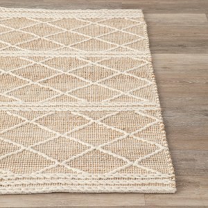 艾禮思編織黃麻羊毛地毯 140x200cm 菱格