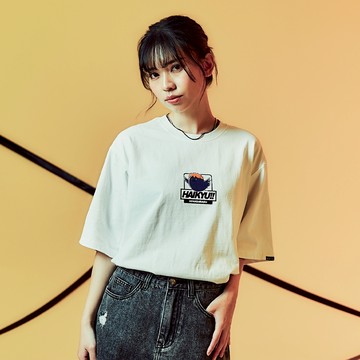 CACO-日向烏鴉BOX短T-男女共穿【J1HA007】