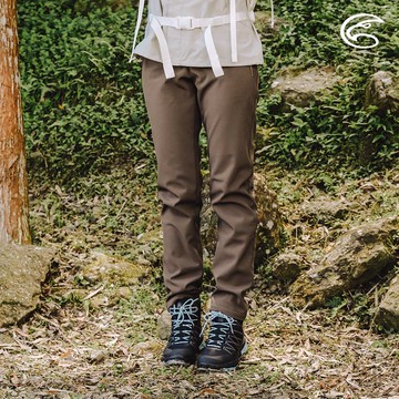 ADISI 女Softshell超撥水防風保暖長褲AP2321021 (S-XL) 深鍺色｜刷毛 3L 防潑水 彈性 快乾 軟殼