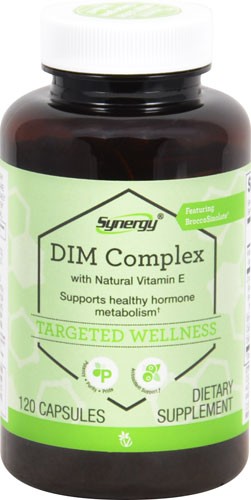 Vitacost Synergy DIM Complex with Natural Vitamin E featuring BrocoSinolate 120 Capsules