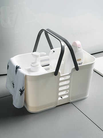 手提洗澡籃子浴室浴筐學生澡堂塑料沐浴洗漱籃置物籃收納筐洗浴籃