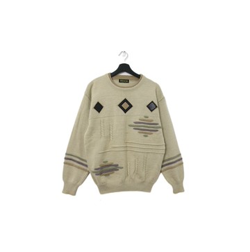 Back to Green-復古毛衣 半立體線條交織 ws-19 vintage sweater