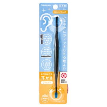 GREEN BELL 綠鐘 2用式藍色耳挖勺  1個裝  1個