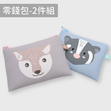 minihope美好的親子生活 - 胖胖零錢包(2入)-梅花鹿+白鼻心 (F)