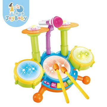 JOYBABY 音樂鼓 兒童爵士鼓 電動燈光玩具