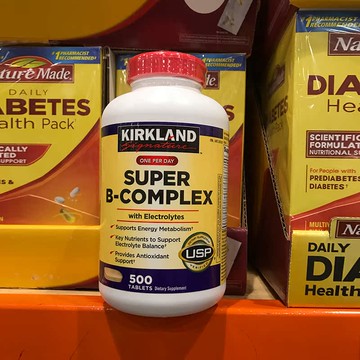 美國代購！原裝正品Kirkland柯克蘭Super B-Complex維他命B族500粒