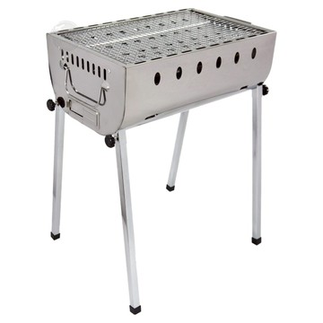 行家 不銹鋼直立式碳烤爐 4~6人用 台灣精製 攜帶/組裝/收納方便  43 x 30 x 60cm  1個