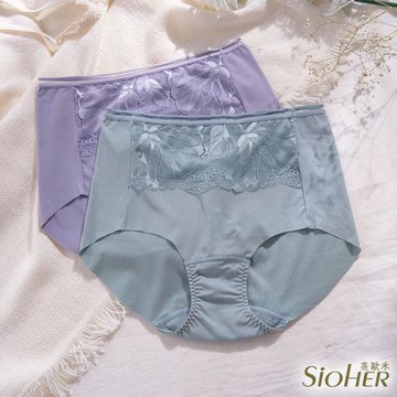 【SiOHER 熹歐禾】4件組 微笑曲線蕾絲高腰內褲(蕾絲內褲/無痕內褲/女內著/女內褲)