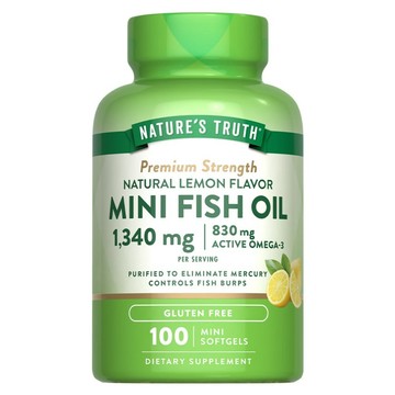 NATURE'S TRUTH 綠萃淨 超濃縮魚油迷你軟膠囊 100粒  90g  1個