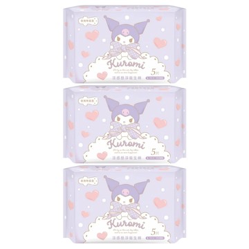 AKIRA 御衣坊 酷洛米 涼感懸浮衛生棉  夜用型  5片  3包