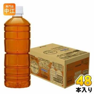 伊藤園 健康ミネラルむぎ茶 ラベルレス 600ml ペットボトル 48本 (24本入×2 まとめ買い) デカフェ ノンカフェイン