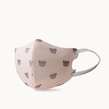 一心婦幼|一心一罩 兒童3D醫用口罩-幼幼 毛絨寶貝熊(12入/袋)