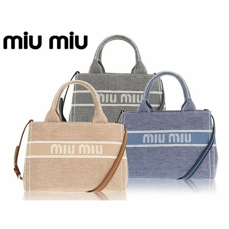 ミュウミュウ miumiu バッグ トートバッグ 5BA219 2DPL OLO ネロ ジャ