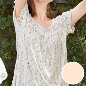 華歌爾睡衣-睡眠研究系列 M-L柔順N66短袖褲裝睡衣(春桃粉杏)LWB55061SA