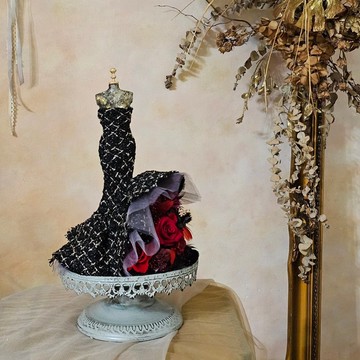 花禮服 晚宴魚尾服款 經典黑