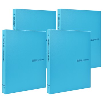 ECO Chungwoon 環保40頁A4彩色資料夾  顏色隨機  4個