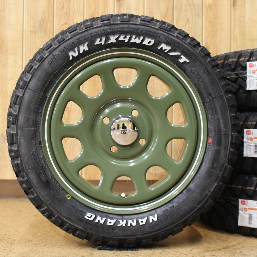 NANKANG RX2◆ナンカンFT-9◆165/65R14◆マッドタイヤハイゼットジャンボエブリィアトレーアクティデリカミニスペーシアギア　レッドポリッシュ