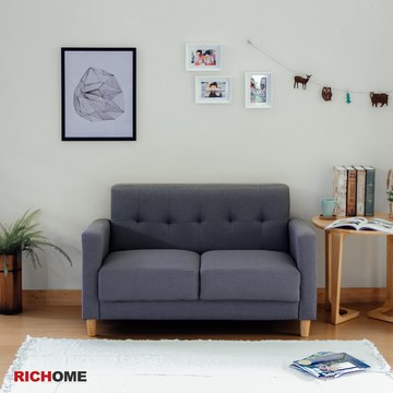 RICHOME 雙人沙發 雙人沙發椅 小沙發 臥室 客廳公寓 經濟簡易型 出租房首選 休息接待 CH1200