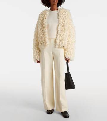Fforme Van fringed wool-blend jacket