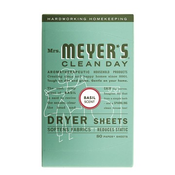 mrs.meyers 草本香氛烘衣片 80入 (衣物柔軟 去除靜電 防皺 烘衣機 靜電紙)