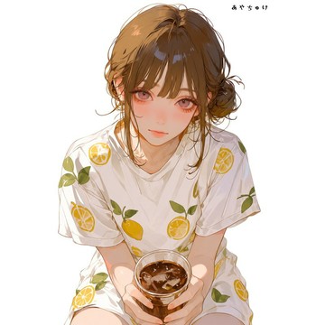 【8 月新品】07-139-0187 人物貼紙 簡約夏日女孩